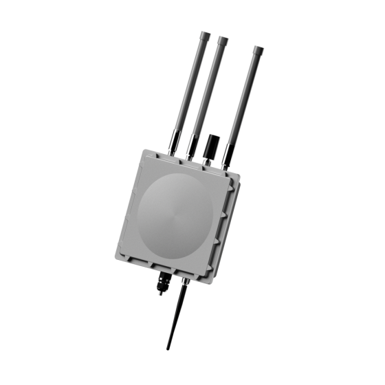 Side view of Low-Altitude Sensing Base Station showcasing its robust structure and advanced sensor technology for precise low-altitude airspace surveillance.