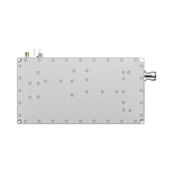 High-performance 100W 300MHz to 3000MHz broadband power amplifier module for anti-drone system. High-performance 100W 300MHz to 3000MHz broadband power amplifier module for anti-drone system.