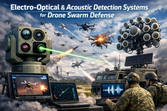Understand how electro-optical and acoustic detection systems detect low-altitude drone swarms in urban and complex environments.